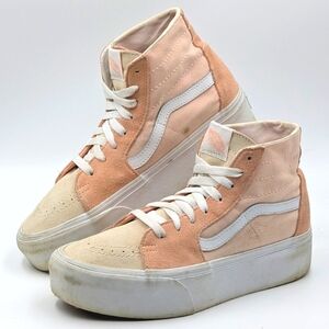 Vans Sk8-Hi Tapered Stackform Peach Sneakers W 8.5